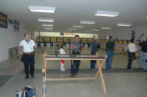 Indoor archery range at Twelfth Precinct